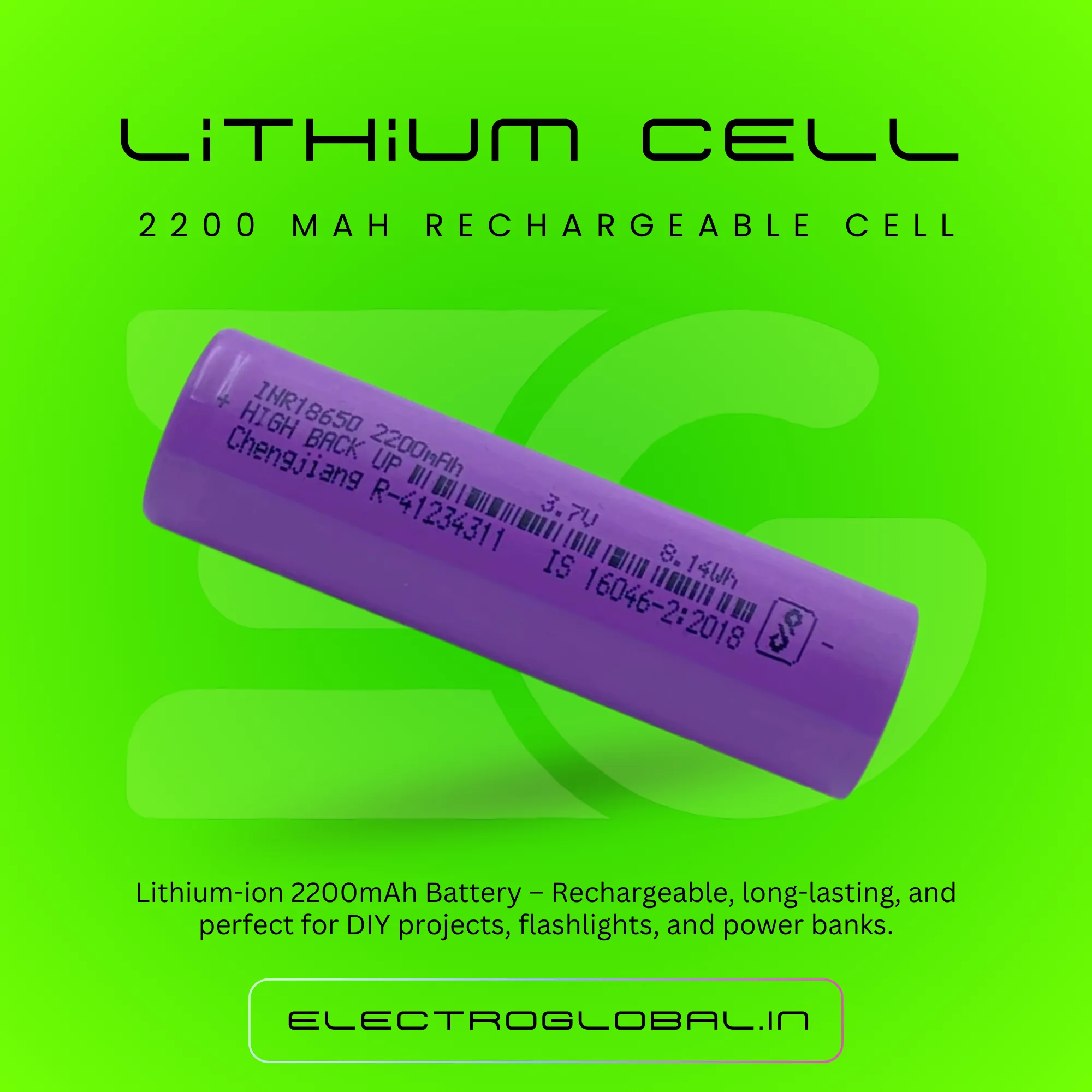 Find the Best Rechargeable Batteries: 2200mAh 18650 Battery 3.7V for RC Car and More 2