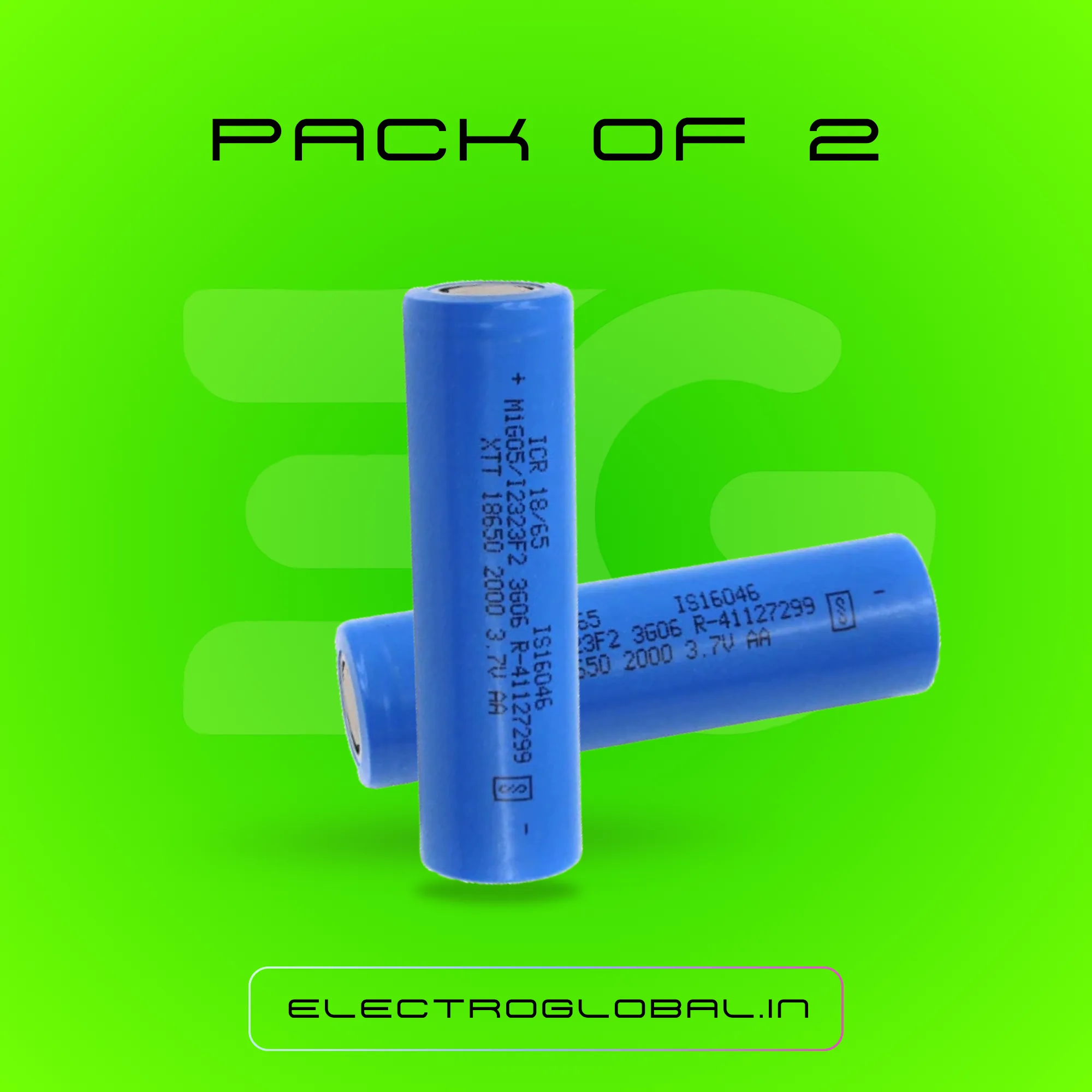 2000mAh Lithium Ion Battery: 3.7 Volt Rechargeable Li Ion Battery Cell, Perfect for Your Devices 3